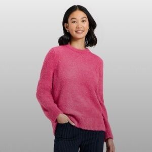 A New Day - Women's Fuzzy Pullover Sweater - A New Day Pink S Pink